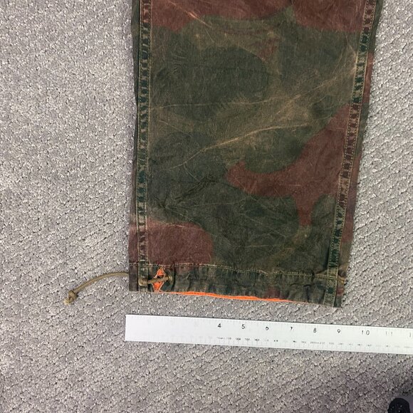 Polo Ralph Lauren Reversible Orange Camo Cargo Pants Mens 35 x 30 Measures 37x29 - Picture 14 of 16